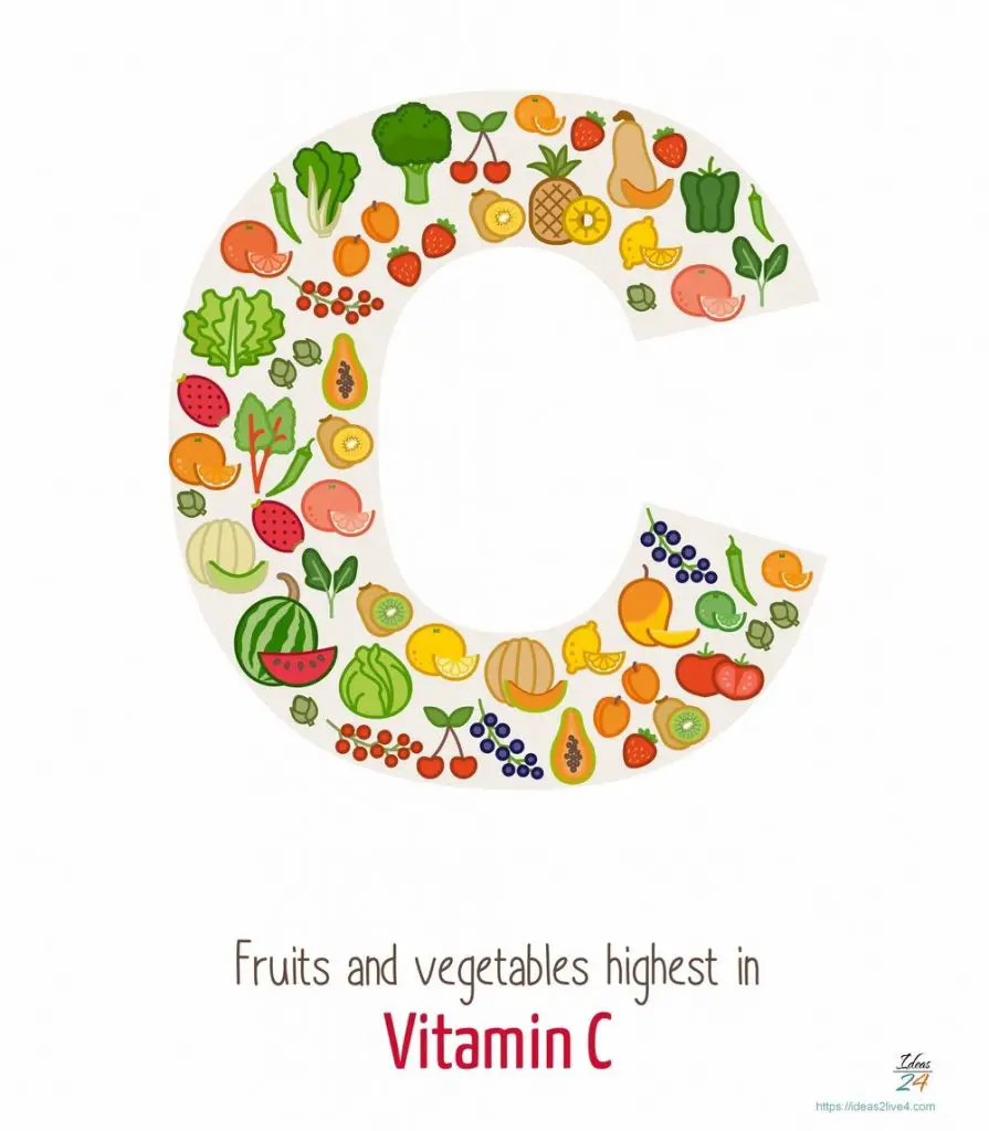 Fruits and vegetables highest in vitamin C