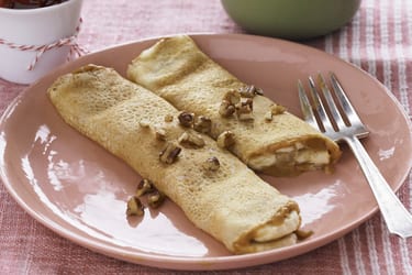 Peanut Butter Banana Crepes Recipe