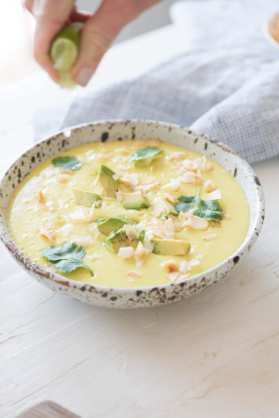 Chilled Coconut Corn Soup