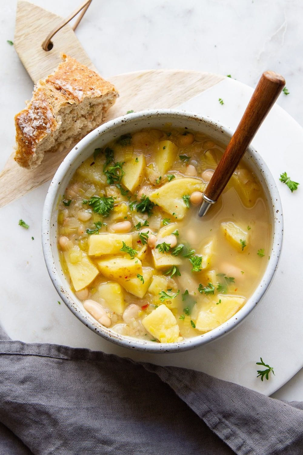 Healthy Potato, Leek, and White Bean Soup - Food, glorious food!