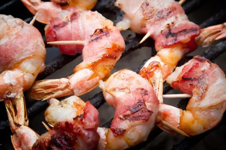 Barbecue Bacon Wrapped Shrimp